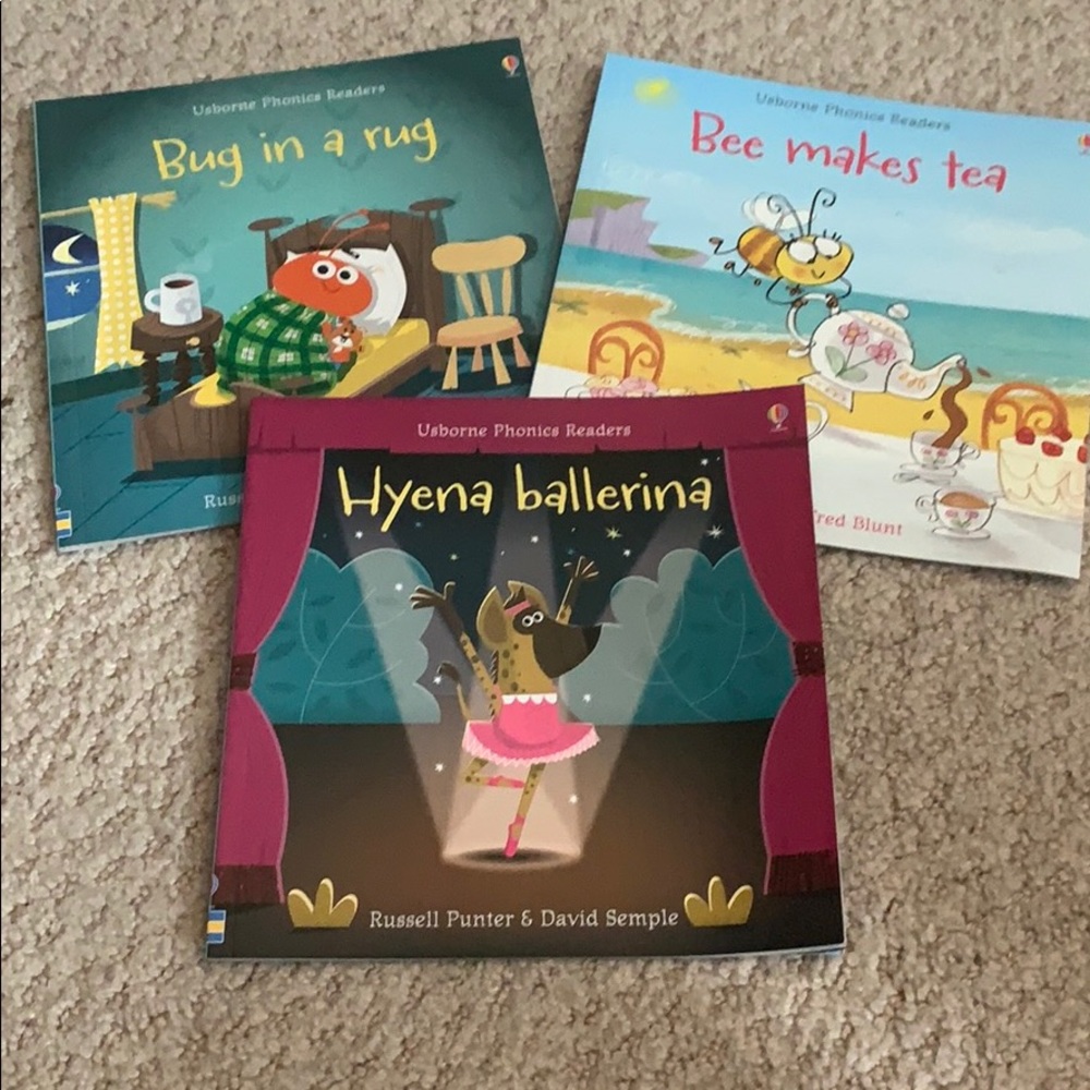 Set of 3 Usborne phonics readers
